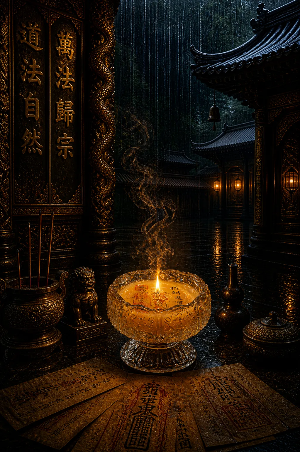 A Lvshan ritual altar ceremony